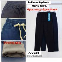 Spodnie elastyczny (S-3XL/12szt)