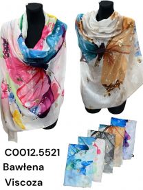 Szaliki damskie (uniwersalny/12szt)