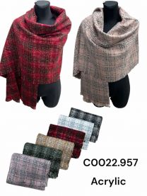 Szaliki damskie (uniwersalny/12szt)