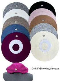 Beret damskie (uniwersalny/12szt)