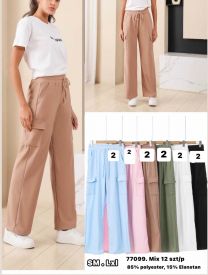 Spodnie elastyczny (S-XL/12szt)