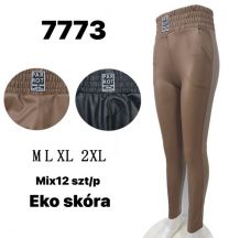 Spodnie ekoskóra damskie (M-2XL/12szt)