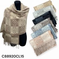 Szaliki damskie (uniwersalny/12szt)