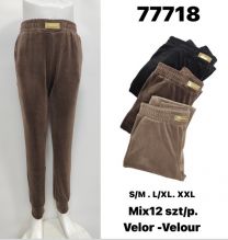 Spodnie welurowy (S-2XL/12szt)