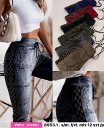 Spodnie welurowy (S-XL/12szt)