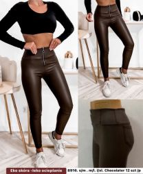 Spodnie ekoskóra damskie (S-XL/12szt)