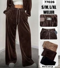 Spodnie welurowy (S-XL/12szt)