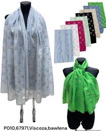 Szaliki damskie (uniwersalny/12szt)