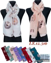 Szaliki damskie (uniwersalny/12szt)