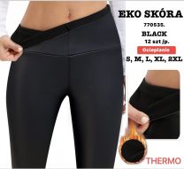Spodnie ekoskóra damskie (S-2XL/12szt)