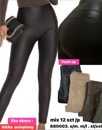 Spodnie ekoskóra damskie (S-2XL/12szt)