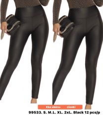 Spodnie ekoskóra damskie (S-2XL/12szt)