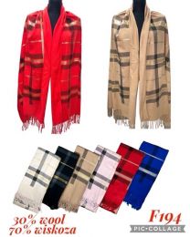 Szaliki damskie (uniwersalny/12szt)