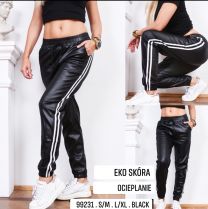 Spodnie ekoskóra damskie (S-XL/12szt)