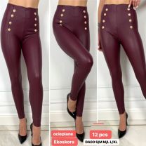 Spodnie ekoskóra damskie (S-XL/12szt)