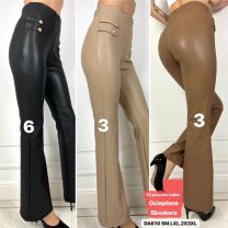 Spodnie ekoskóra damskie (S-3XL/12szt)