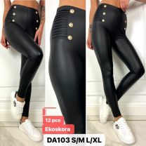 Spodnie ekoskóra damskie (S-XL/12szt)