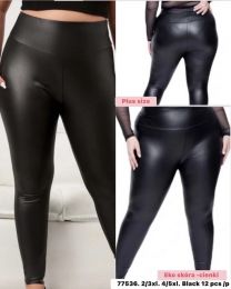Spodnie ekoskóra damskie (2XL-5XL/12szt)