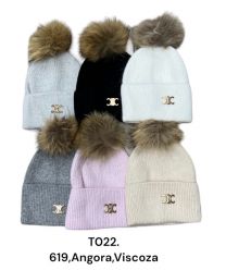 Czapki Damskie (uniwersalny/12szt)