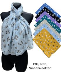 Szaliki damskie (uniwersalny/12szt)