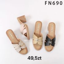 Klapki na obcasie (36-41/12P)