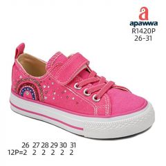 APAWWA_Trampki na rzepy dziewczynka (26-31/12P)