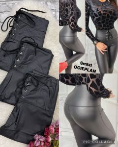 Spodnie ekoskóra damskie (S-XL/12szt)