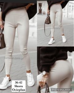 Spodnie ekoskóra damskie (36-42/12szt)