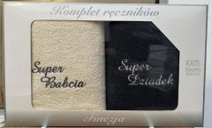 Komplet Ręczniki-dzień babci (70x140 + 70x140cm/6kpt)