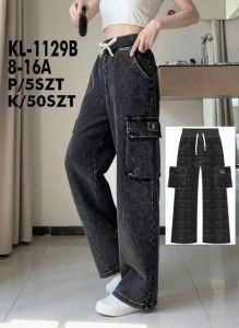 Spodnie Jeansy dziewczęce (8-16LAT/5szt)