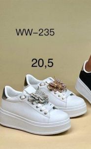 buty sportowe wiązane damskie (36-41/12P)