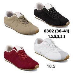 buty sportowe wiązane damskie (36-41/12P)