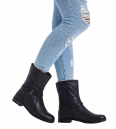 OCIEPLANE_Botki na płaskim (36-41/12P)