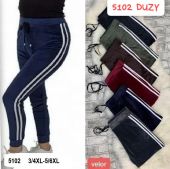 Spodnie welurowy (3XL-6XL, 12szt)  