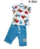 Komplet chłopięcy krótki rękaw (3-6LAT/8kompletów)