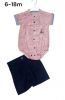 Komplet dziewczęce krótki rękaw (6-18M/8kompletów)