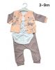 Komplet niemowlęcy długi rękaw (3-9M/6kompletów)