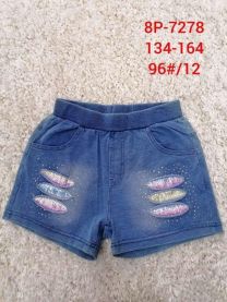 Szorty jeansy dziewczęce (134-164/12szt)
