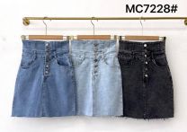 Spódnica jeansy damskie (S-L/12szt)