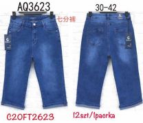 Spodenki jeans damskie (30-42/12szt)