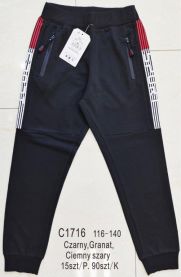Spodnie dresowe chłopięce (116-140/15szt)