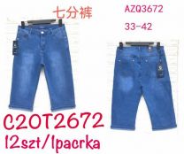 Spodenki jeans damskie (33-42/12szt)
