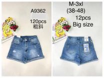 Szorty jeans damskie (M-3XL/12SZT)