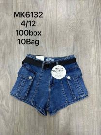 Szorty jeansy dziewczęce (4-12LAT/10szt)