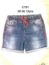 Szorty jeans damskie (28-36/12SZT)