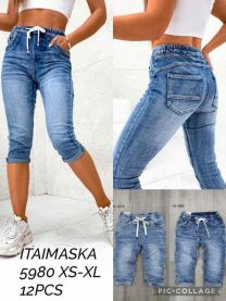 Spodenki jeans damskie (XS-XL/12szt)