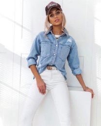 Koszula jeansowa damska (XS-XL/10szt)